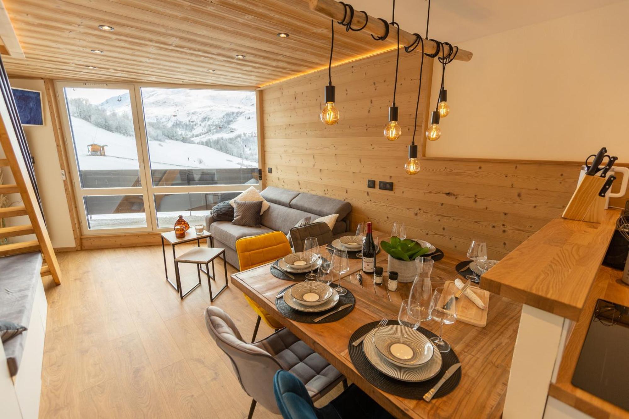 Duplex Cosy Au Pied Des Pistes & Vue Montagne Menuires-location Апартаменты *